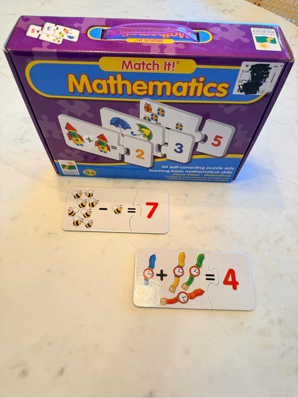 Match It! Mathematics Puzzle Set - Purple